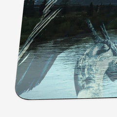 Mountain Wolf And Raven Playmat