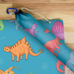 GIFT BUNDLE: Dinosaur Cats Playmat and Playmat Bag
