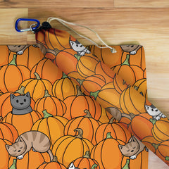 GIFT BUNDLE: Halloween Pumpkin Cats Playmat and Playmat Bag