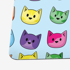 Rainbow Cat Faces Playmat
