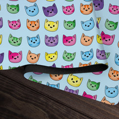 Rainbow Cat Faces Playmat