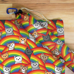GIFT BUNDLE: Rainbow Cats Playmat and Playmat Bag