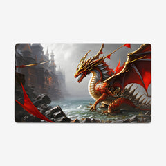 Fiery Red Dragon Playmat
