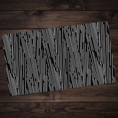 Lines on Black Playmat