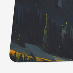 Pine Trees And Mountains Playmat