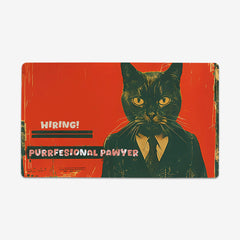Purrfesional Lawyer Playmat