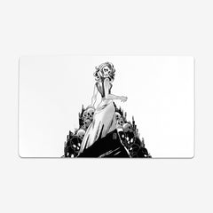 Black and White Zombie Girl Playmat