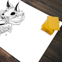Fox Skull Girl Playmat