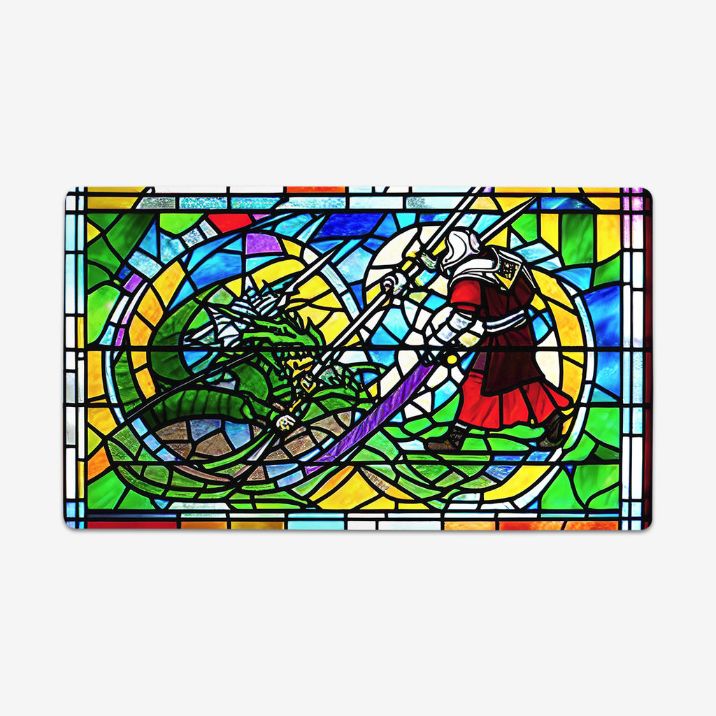 Stained Glass Dragon Slayer Playmat