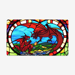 Two Dragon Stained Glass Playmat