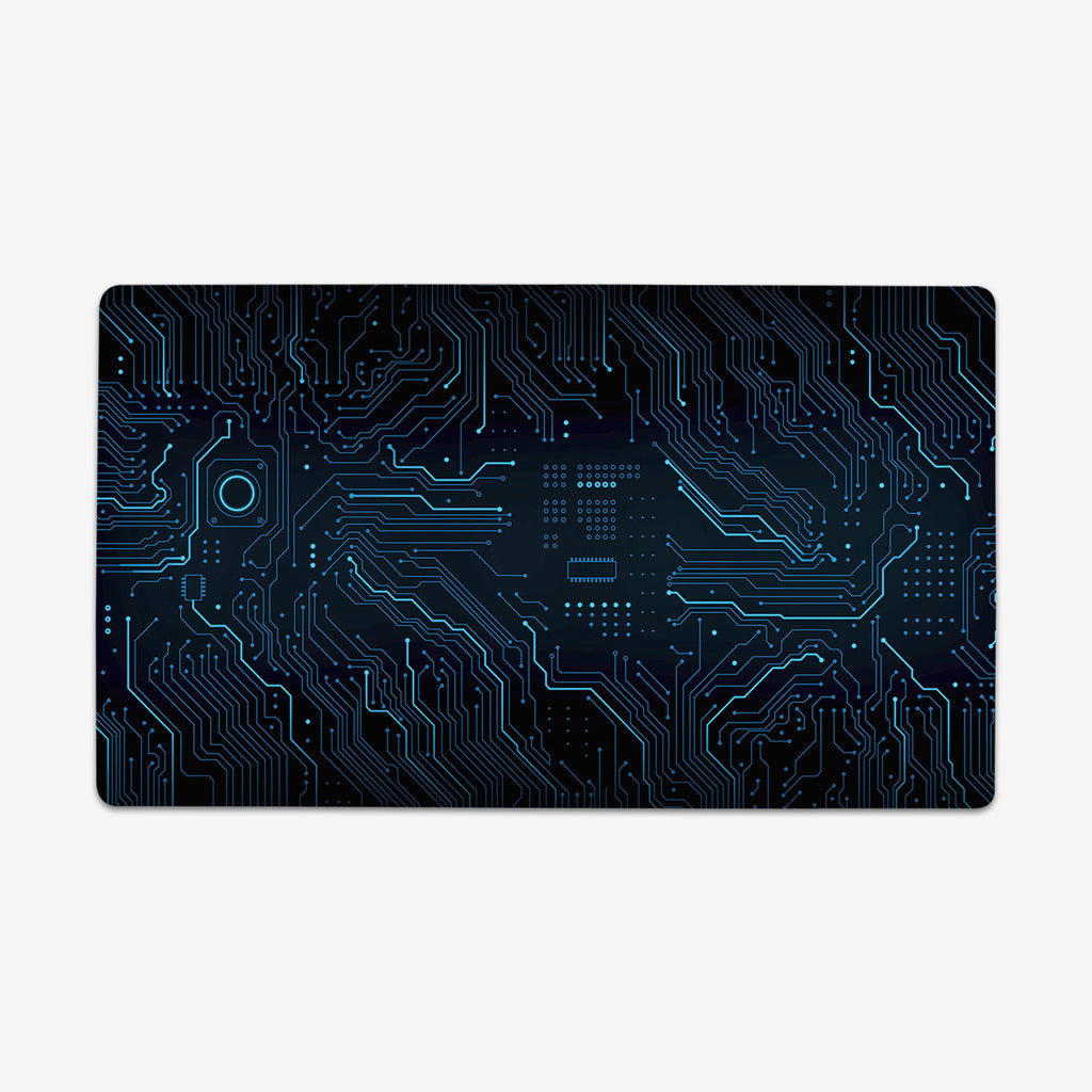 Blue Circuit Board Playmat