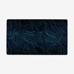 Blue Circuit Board Playmat
