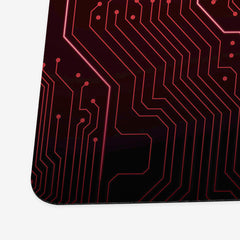 Red Circuit Board Playmat