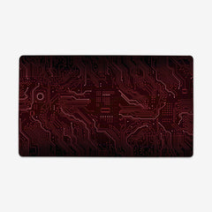 Red Circuit Board Playmat