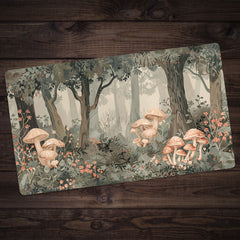Mushrooms In The Autumn Forest Playmat