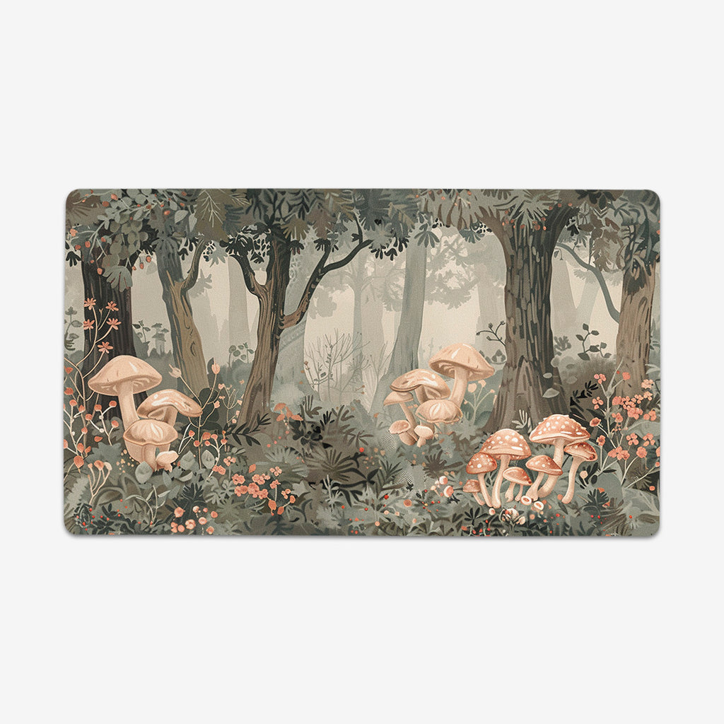Mushrooms In The Autumn Forest Playmat