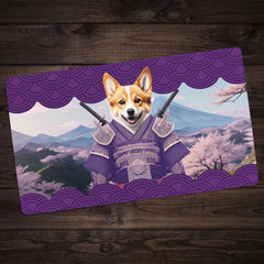 Corgi Samurai Playmat
