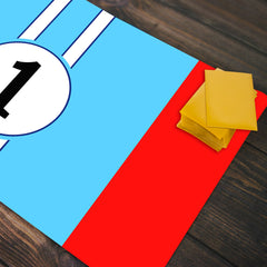 Number 1 Race Car Playmat