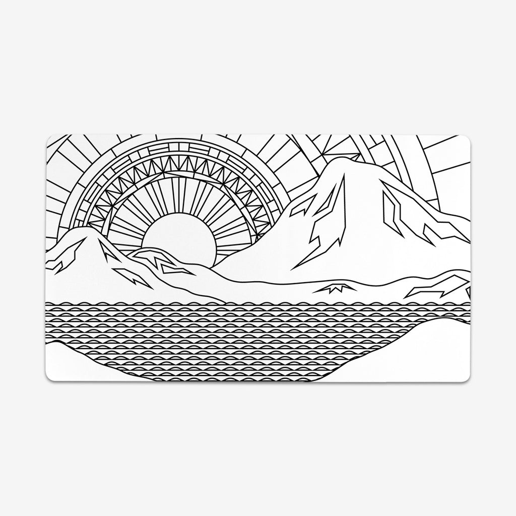 Sunset On The Pacific Playmat