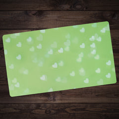 Green Hearts Playmat