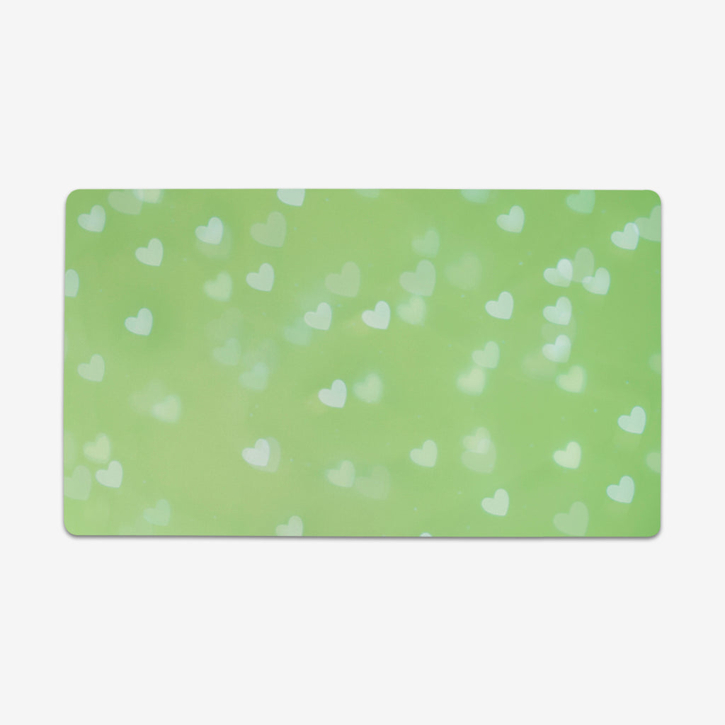 Green Hearts Playmat
