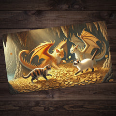 Cat Dragon Lounge Playmat