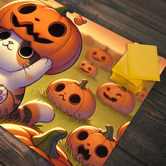 Cat Pumpkin Playmat