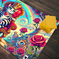 Royal Cat Of Roses Playmat