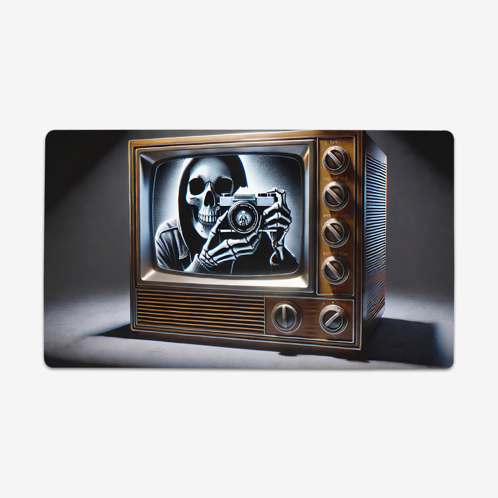 Skeleton On The Screen Playmat