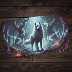 Wolf At Night Playmat