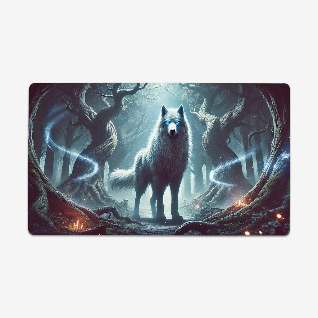Wolf At Night Playmat