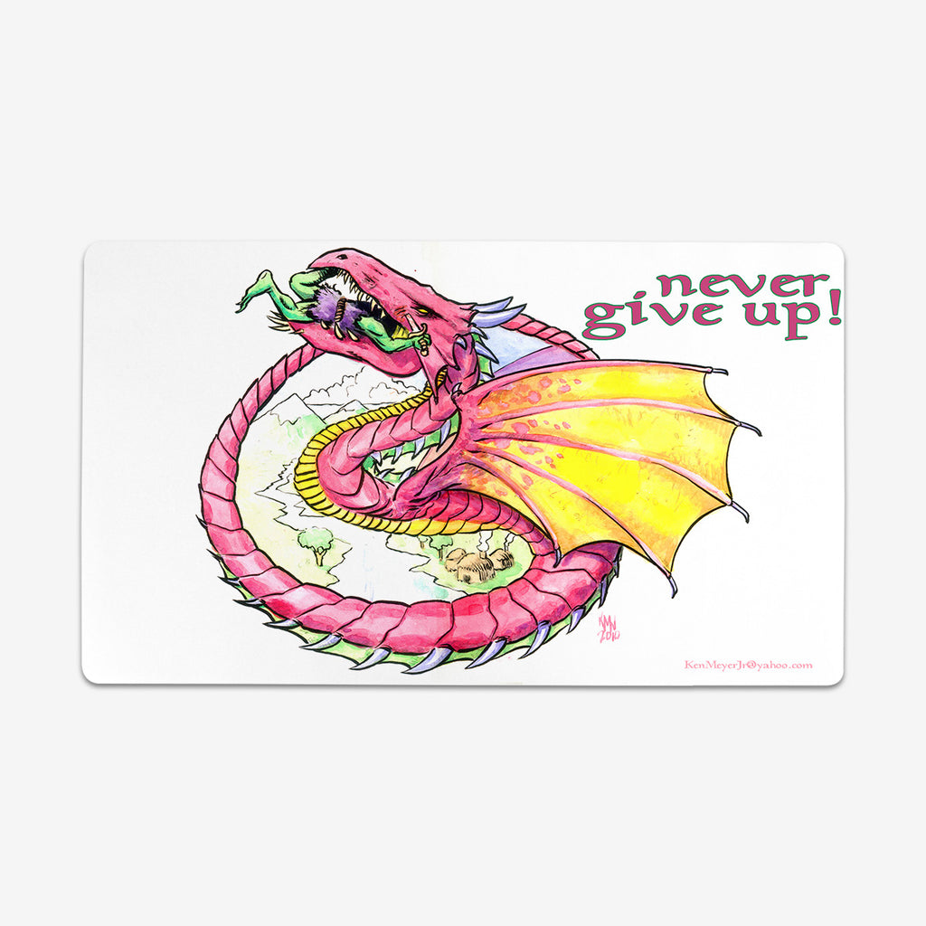 Never Give Up Dragon Playmat