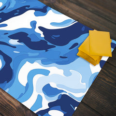 Blue and White Flow Playmat
