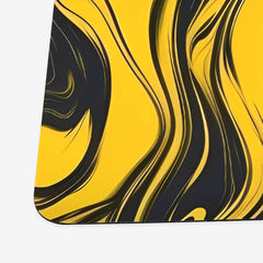 Golden Liquid Swirl Playmat