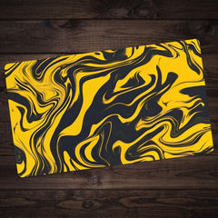 Golden Liquid Swirl Playmat