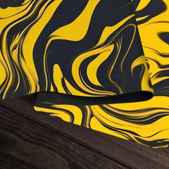 Golden Liquid Swirl Playmat