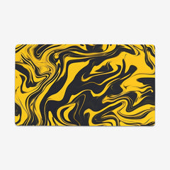 Golden Liquid Swirl Playmat