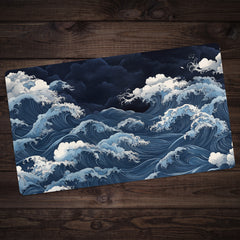 Turbulent Blue Waves Playmat