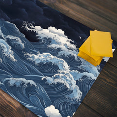 Turbulent Blue Waves Playmat