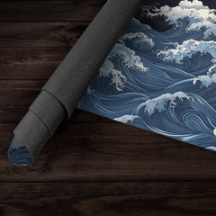 Turbulent Blue Waves Playmat