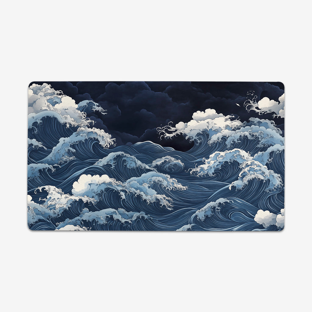 Turbulent Blue Waves Playmat