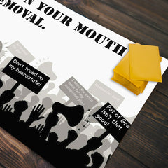 Don't Run Your Mouth Run Removal Playmat