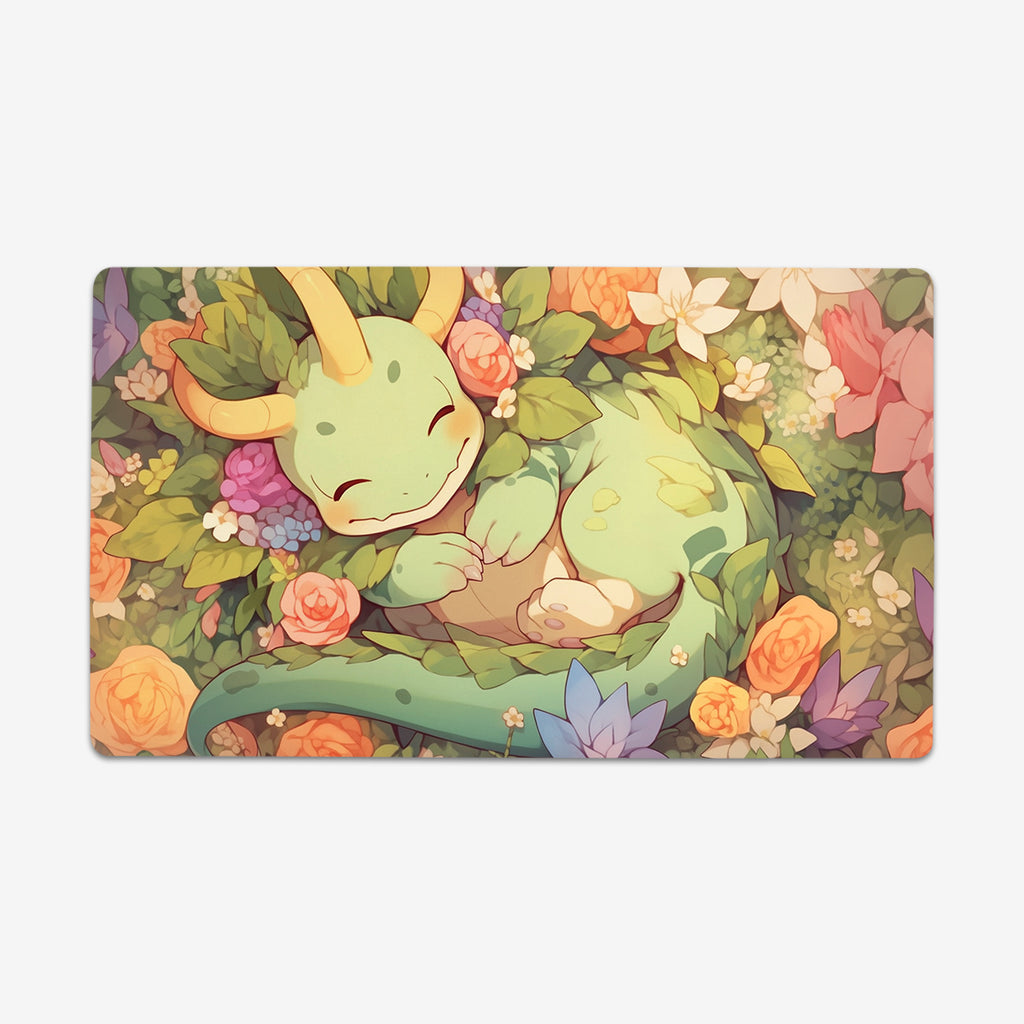 A Dragon in a Flower Patch Playmat