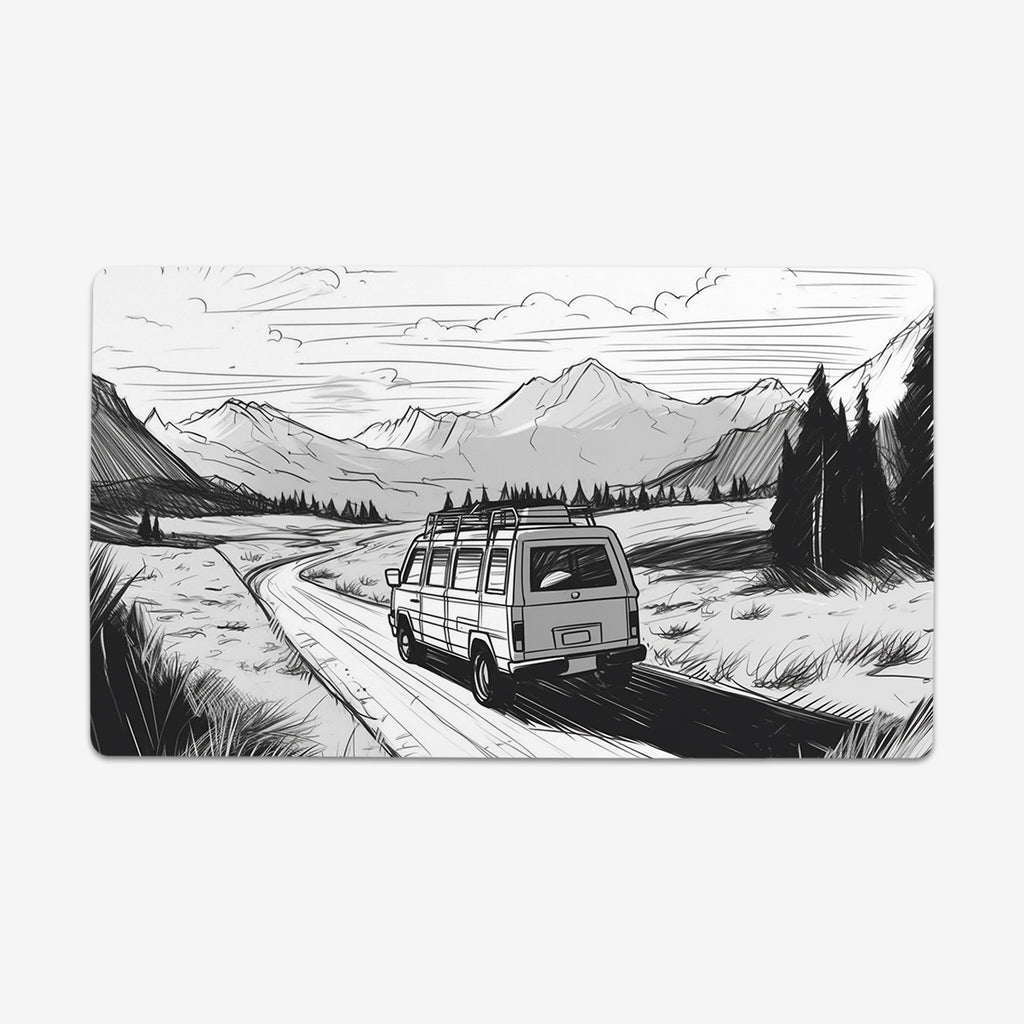 Through The Mountain Pass Playmat