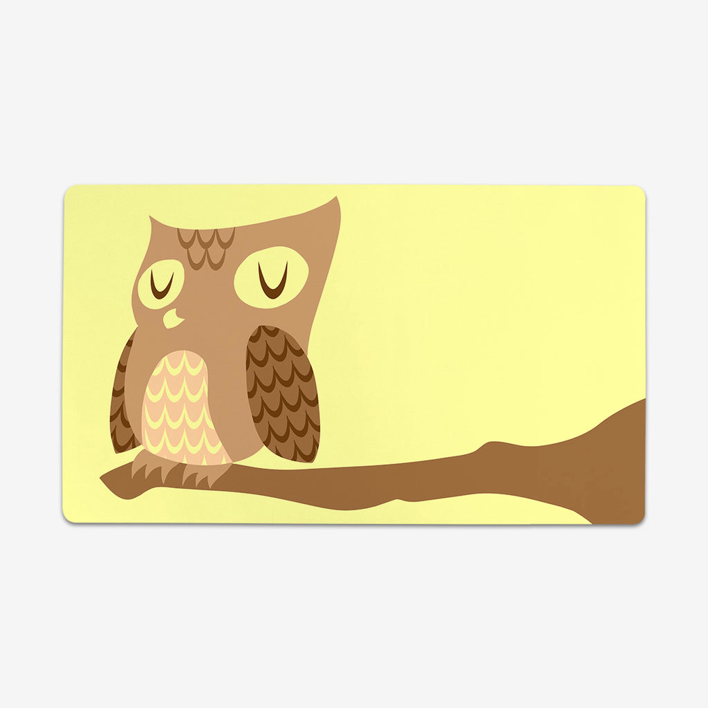 Owl By Myself Thin Desk Mat