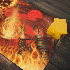 Flaming Nightmare Mage Playmat