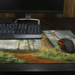 Sunlit Forest Thin Desk Mat