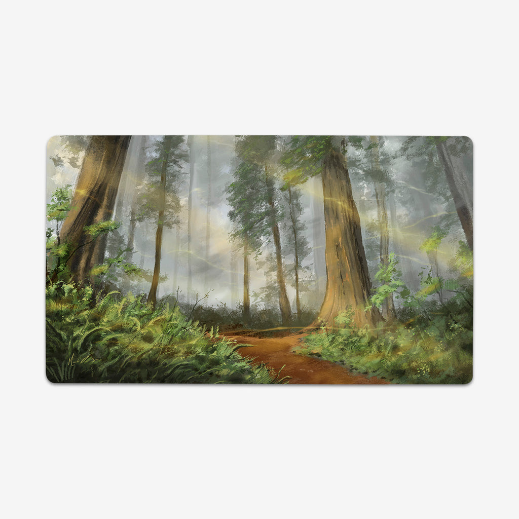 Sunlit Forest Thin Desk Mat