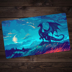 Midnight Blue Dragon Playmat