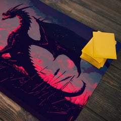 Midnight Red Dragon Playmat